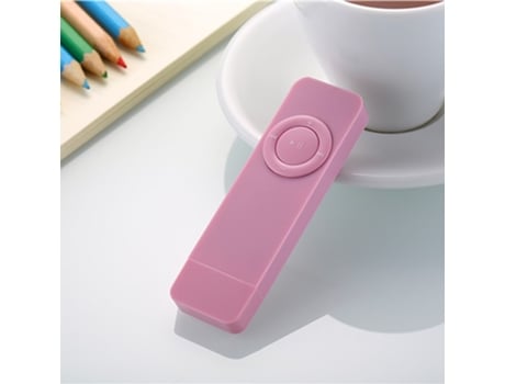 Mini reproductor de música mp3 portátil compatible con tarjeta micro sd tf[Rosa / 32gb]