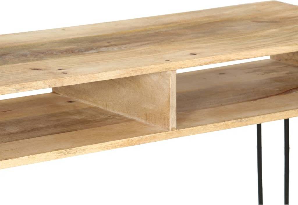 Mesa Consola VIDAXL en Madera de manguera maciza (115x35x76 cm)