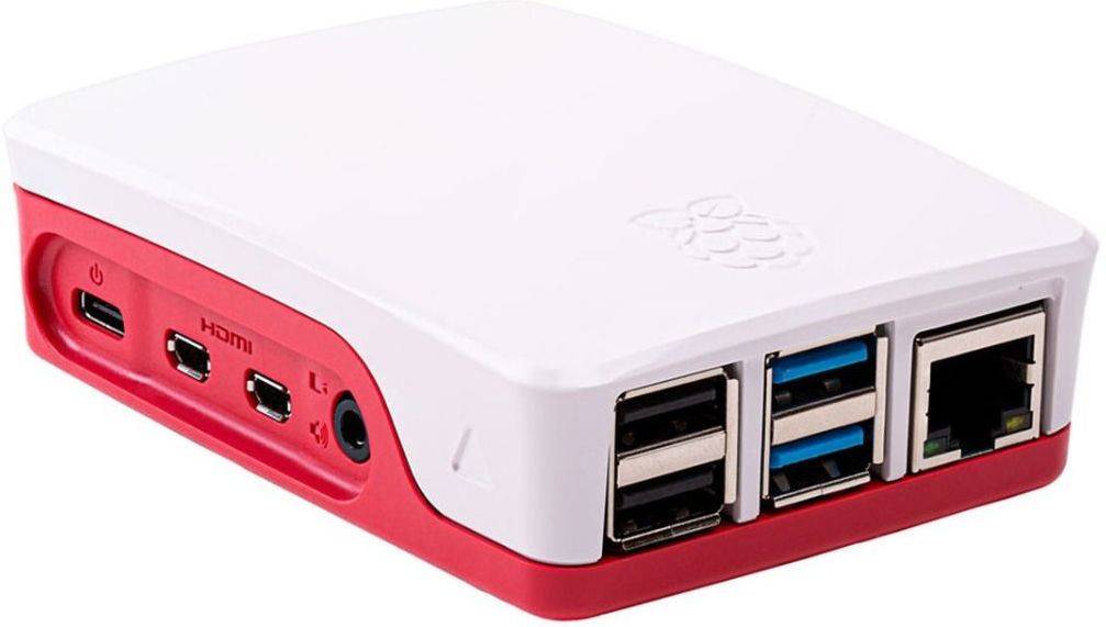 Caja RASPBERRY PI 4 Rojo, Blanco