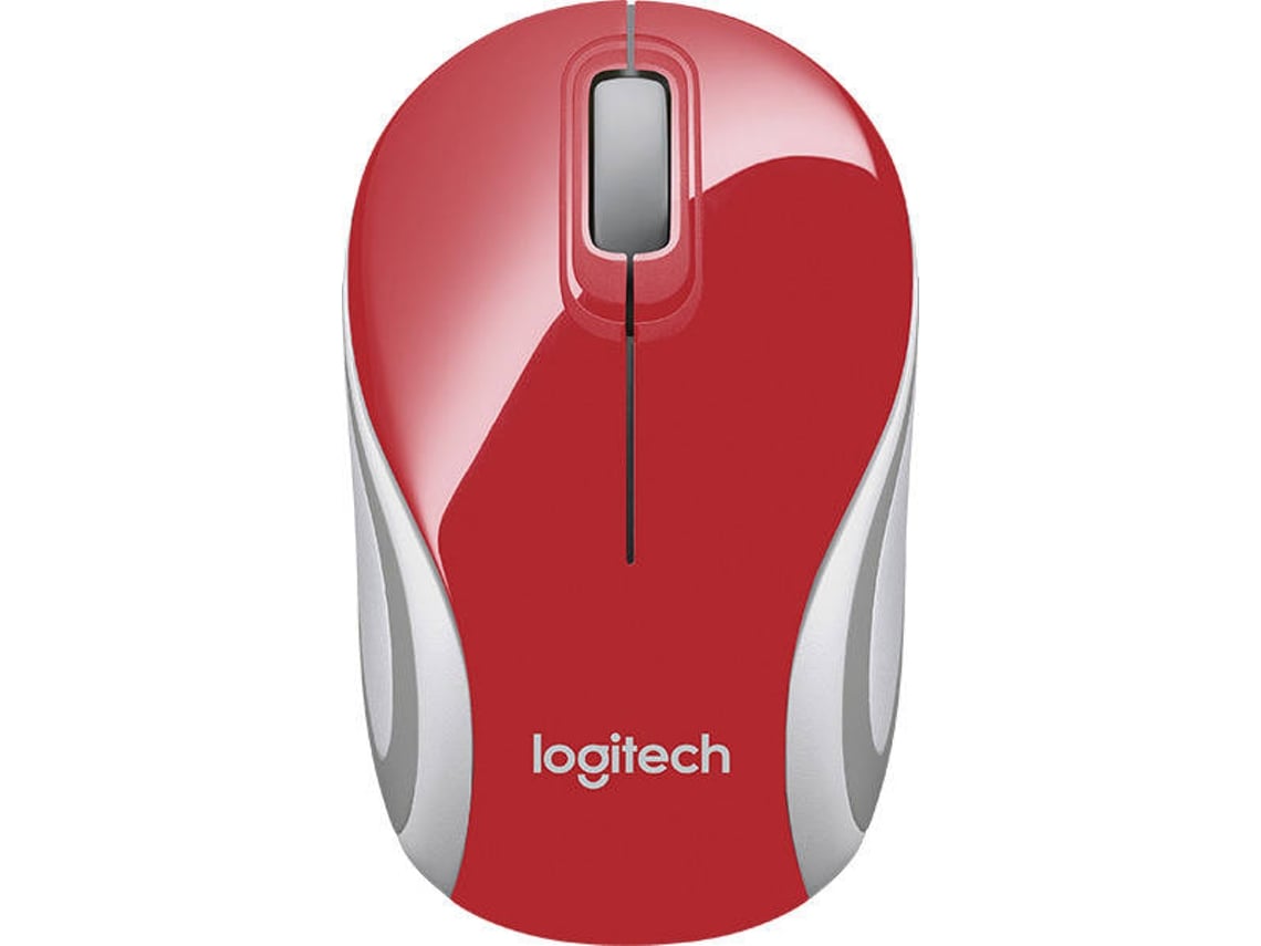 Ratón LOGITECH M187 (Inalámbrico - Casual - 1000 dpi - Rojo)