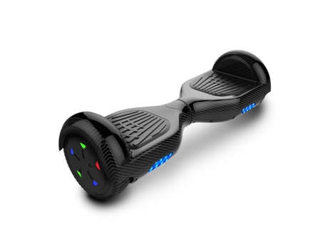 Hoverboard HITWAY 6.5'' Led Light Bluetooth Speaker Negro de Carbono