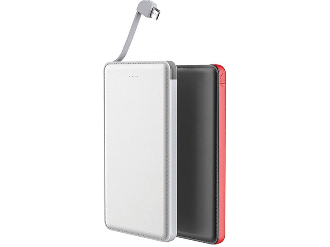 Powerbank MYWAY MWCHP0095 (5000 mAh - 1 USB - MicroUSB + Lightning - Blanco)