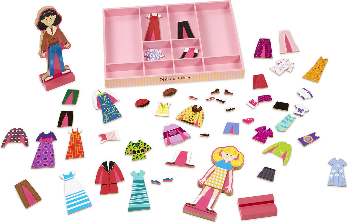 Conjunto de Juguetes MELISSA & DOUG Abby & Emma Magnetic Dress-Up Set