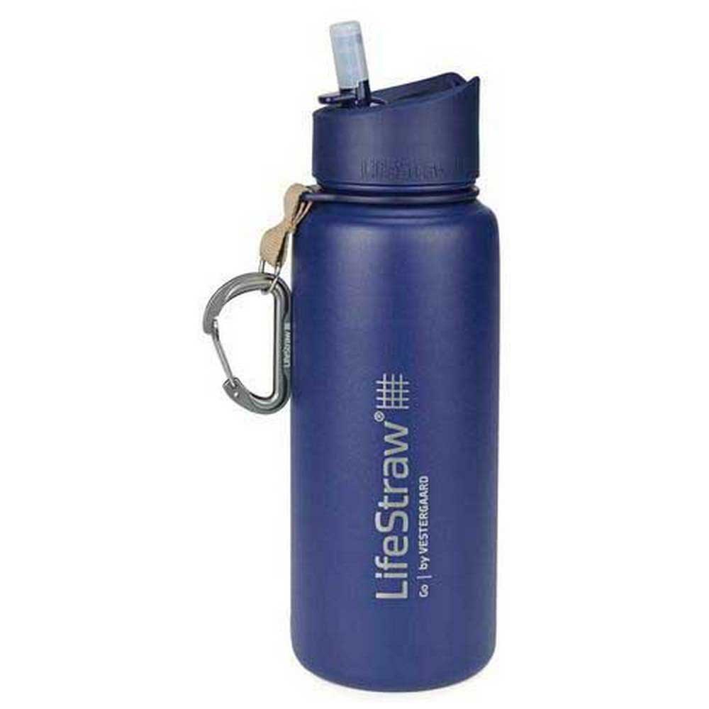 Lifestraw Go Stainless steel blue botella de montaña acero inoxidable 1