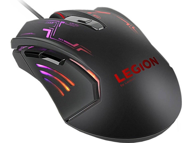 Ratón Gaming LENOVO Legion M200 RGB (2400 dpi - Negro)