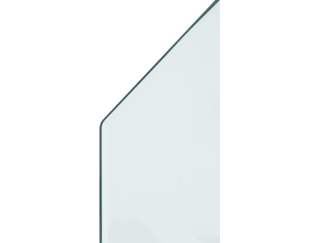 VidaXL Placa de vidrio para chimenea hexagonal 100x60 cm