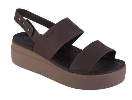 Sandalias de Mujer CROCS Brooklyn Low Wedge Marrón (38/39)