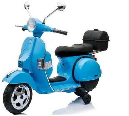 Mota ATAA CARS Vespa clásica Oficial Piaggio Eléctrico (Azul)