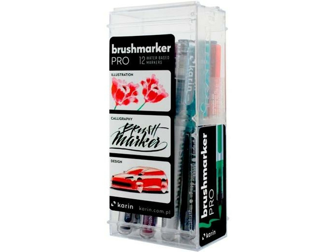 Set de Rotuladores Karin Brushmarkers PRO Multicolor 27 Piezas