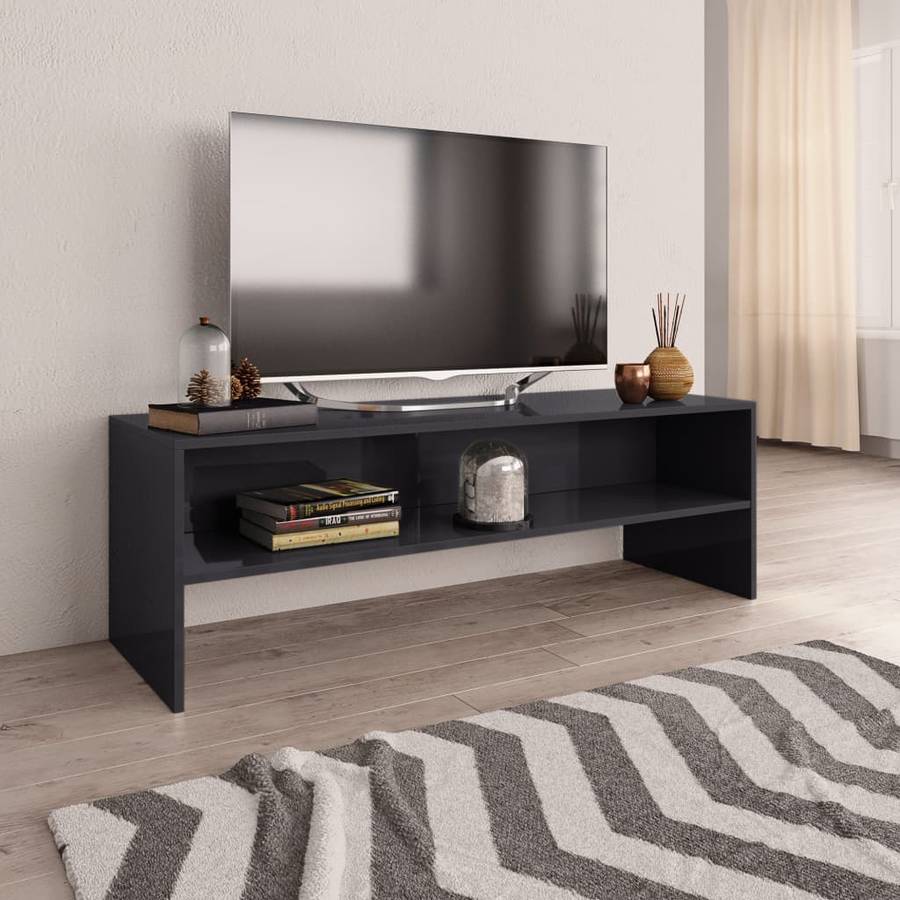 Mueble TV VIDAXL Aglomerado 800044 (120 x 40 x 40 cm - Madera - Gris)