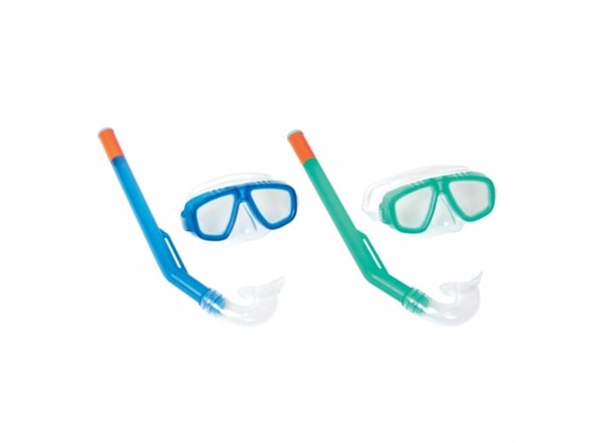 Juguete Bestway 86724018 set gafas de buceo tubo snorkel dive tauchset fundive unisex adulto verdeazul talla