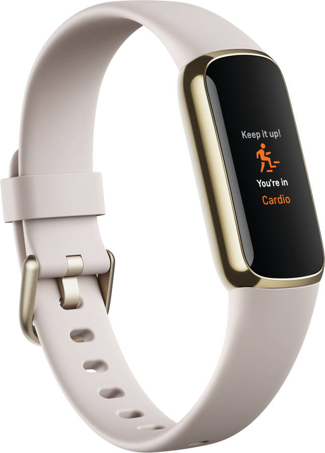 Pulsera deportiva FITBIT Luxe (Bluetooth - Hasta 5 días de autonomía - Oro / Blanco)