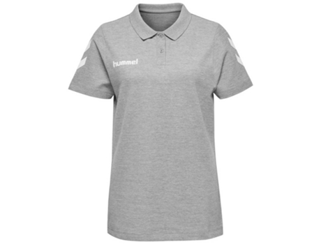 Polo de Mujer para Fútbol HUMMEL Go Algodón Gris (M)