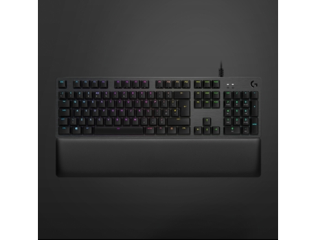 LOGITECH G G513 Carbon RGB Mechanical Gaming Keyboard, GX Blue (Clicky) teclado USB QWERTY Inglés Carbono