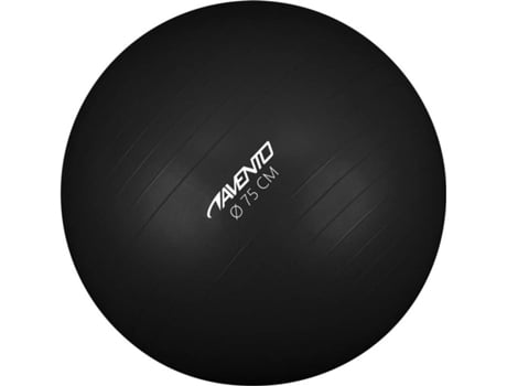 Avento Pelota de fitness/gimnasio 75 cm diámetro negra