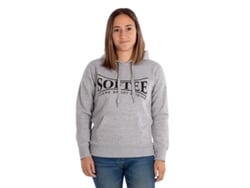 Sudadera con Capucha de Mujer SOFTEE Games Gris (M)