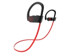 JEIIBRZUI Auriculares Bluetooth Lx-00U8- Wireless Hang On Ear Negro Rojo IPX7 Auriculares inalámbricos impermeables Ouv