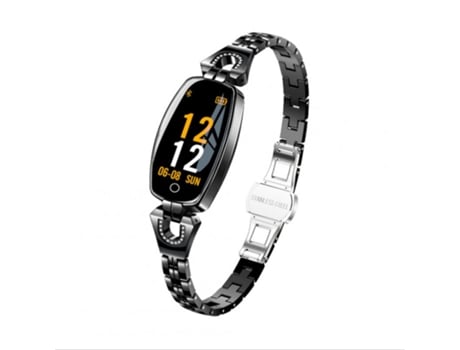 Smartwatch H8 Mujer IP67 Impermeable Monitor de Ritmo Cardíaco Bluetooth Mujer Fitness Negro