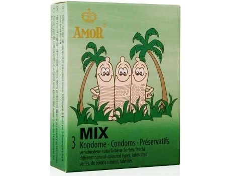 Preservativos AMOR Mix (3 Unidades)