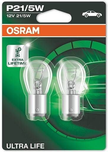 Juego De 2 bombillas osram p215w original line® blister 3500k 14 x 10 5 cm focos 6w attack bay15d aux ultralife ece a7528ultbli2 life señalización luz freno adicional trasera 7528ult02b 12