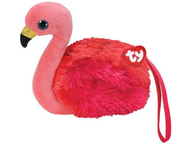 Peluche Monedero TY Beanie Boos Gilda Flamenco 10 cm