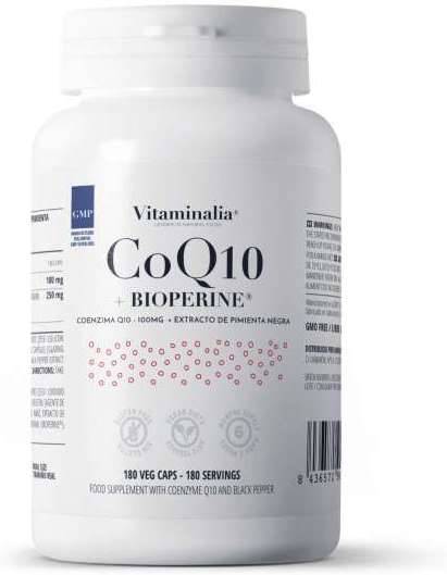 Complemento Alimentar VITAMINALIA Coq10 + Bioperine® (180 veg caps)