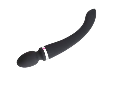 Vibrador potente de doble cabeza de 10 velocidades para mujer (negro) VEANXIN