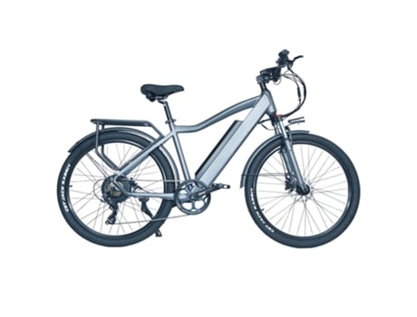 Bicicleta Eléctrica Cmacewheel F26 27.5*2.1'' Tires 500W Strong Power 48V 17Ah Lithium Battery 110Km Range Silver Grey