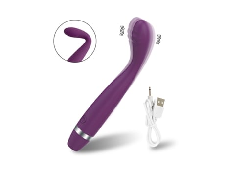 Vibrador de mujer de 10 frecuencias, masajeador de vagina de pezón de clítoris (Morado) VEANXIN