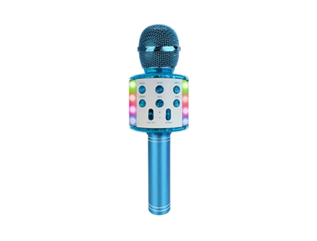 Microfone de Karaoke Sem Fios Bluetooth Multicolorido