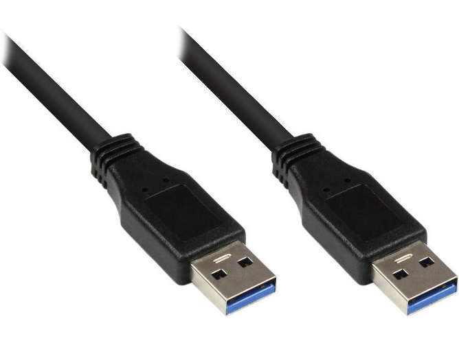 Cable USB ALCASA (USB - 1 m - Negro)