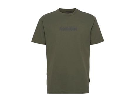 Camiseta NAPAPIJRI Hombre (XXXL - Verde)