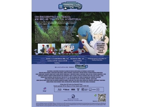 DVD Dungeon Ni Deai O Motomeru no Wa Machigatte Iru Darouka Season 3 /  Danmachi ¿Qué Tiene de Malo Intentar Ligar En Una Mazmorra? Temporada 3