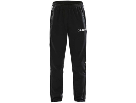 Pantalones para Hombre CRAFT Pro Control Negro para Fútbol (134 - 140 cm)