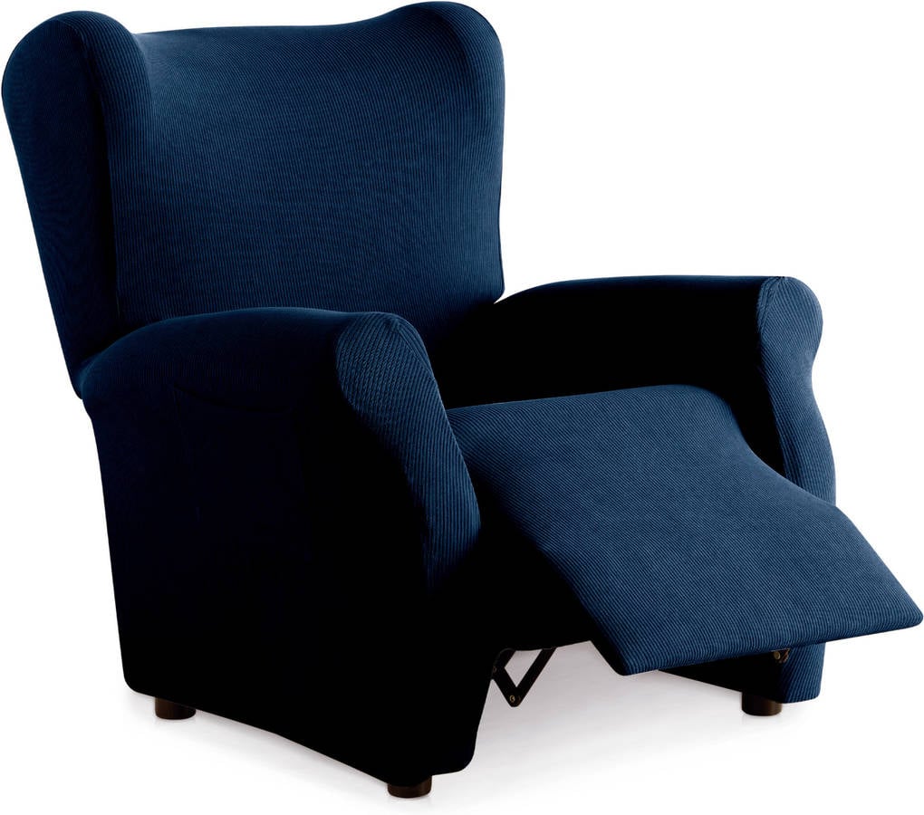 Funda de Sillón EIFFEL TEXTILE Rústica Elástica Relax (Azul - Poliéster - 70x110 cm)