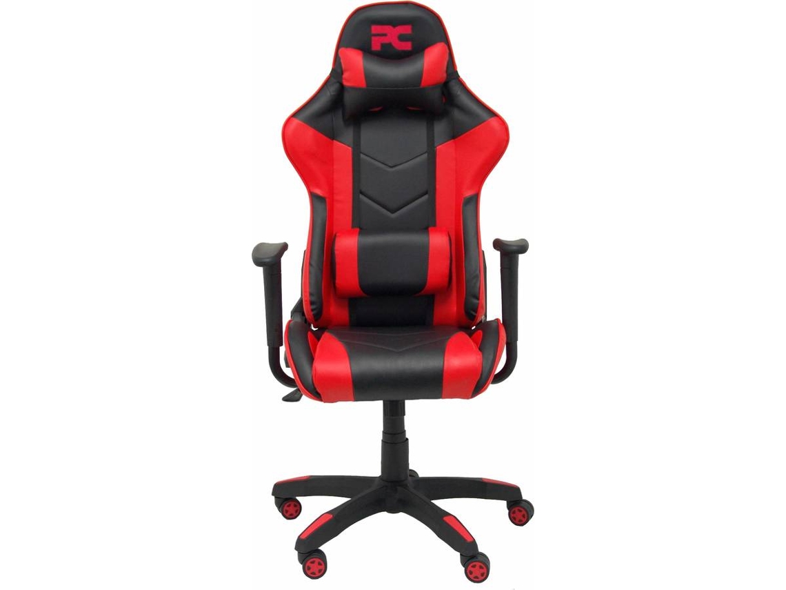 Silla Gaming PIQUERAS Y CRESPO Atalaya Rojo y Negro (Piel Sintética)