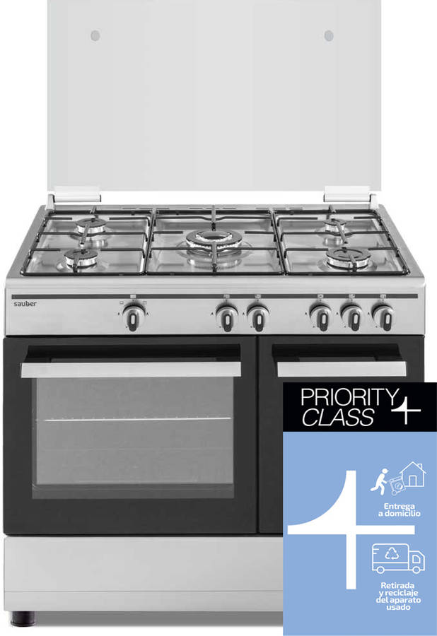 Cocina SAUBER SCI5GB (60 L - Gas Butano-Propano - Inox)