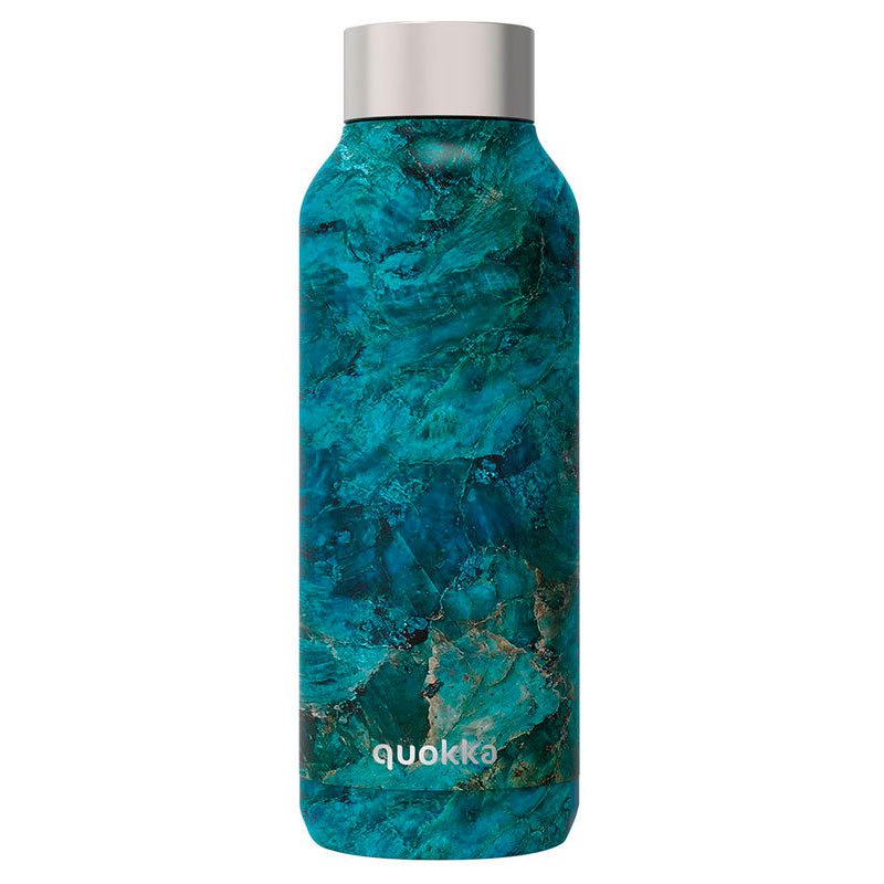 Quokka Solid Blue rock 510 ml botellas de agua acero inoxidable sin bpa botella doble pared mantiene y calor niños adultos montaña