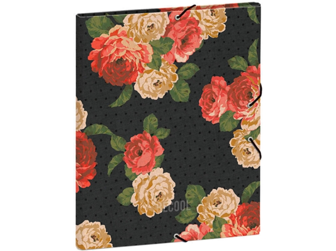 Carpeta Clasificadora Bloom by busquets para niños y becool negro 26 x 33 3