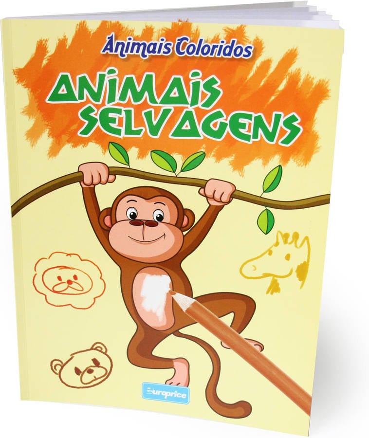 Libro Animais Coloridos Selvagens