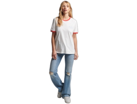 Camiseta de Mujer SUPERDRY Blanco (L)