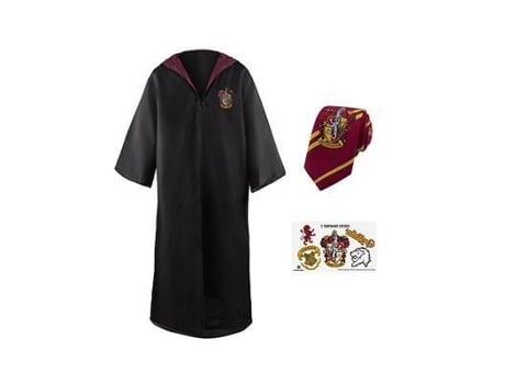 Conjunto de disfraz de brujo, corbata y armadillo SABOR Harry Potter Gryffindor 29x1x37,5 cm