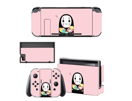 Kit de Adesivos Vinil para Nintendo Switch SLOWMOOSE Kqbysns0011 Rosa