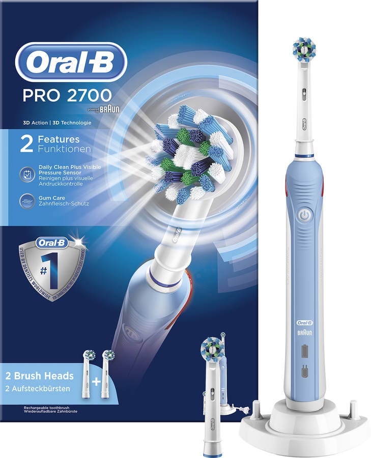 Cepillo de Dientes Eléctrico ORAL-B 80265783 Azul y Blanco (40.000 rpm)