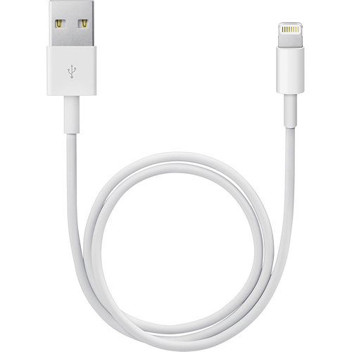 Cable APPLE ME291ZM/A (USB - Lightning - 0.5 m - Blanco)