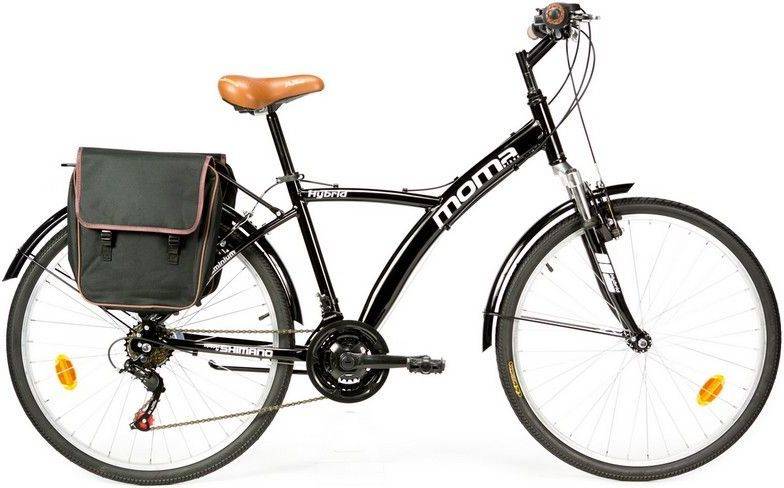 Bicicleta de Paseo MOMA BIKES BIHYBNUN NEGRO  (160x22x81 cm)