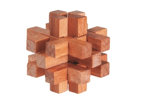 Puzzle FRIDOLIN (Madera - Beige - 4,8 x 4,8 x 4,8 cm.)