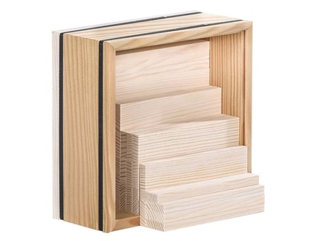 Puzzle KAPLA (Madera - Blanco - 16,50 x 16,50 x 7 cm)