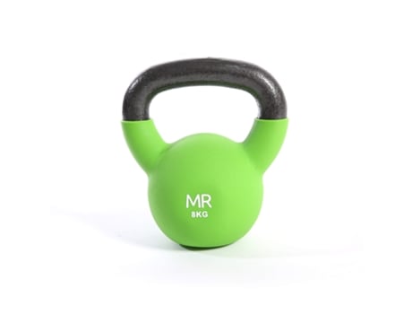 Kettlebell REBECCA MOBILI hierro fundido neopreno verde 8 kg