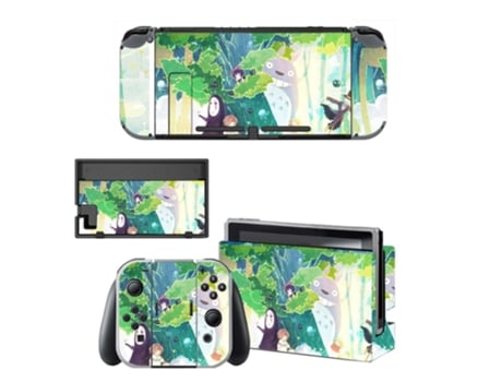 Kit de Adesivos Vinil para Nintendo Switch SLOWMOOSE Kqbysns0014 Verde